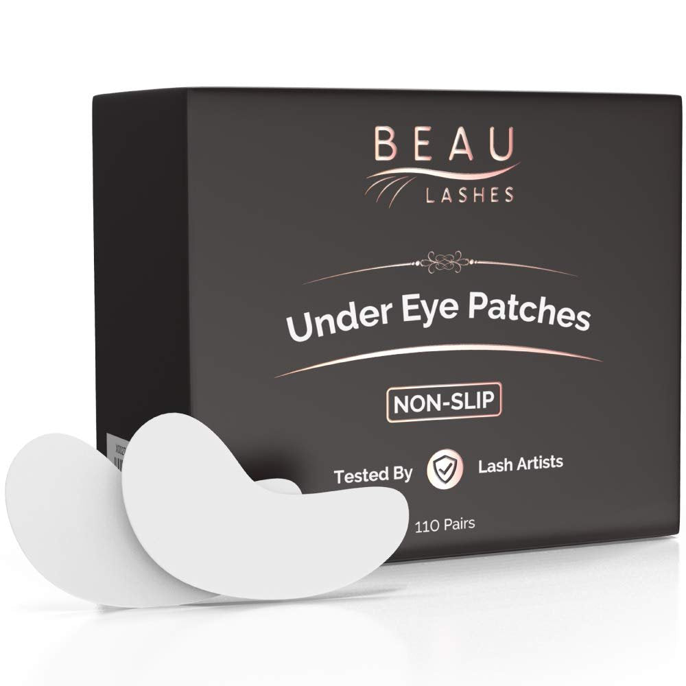 100 Pairs Under Eye Pads for Lash Extensions - Lint Free Hydrogel Eye Patches with Vitamin C & Aloe Vera for Eyelash Extension & Lash Lift - Professional Esthetician Gel Undereye Eyepads Avelisse