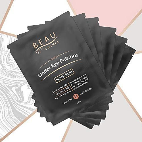 100 Pairs Under Eye Pads for Lash Extensions - Lint Free Hydrogel Eye Patches with Vitamin C & Aloe Vera for Eyelash Extension & Lash Lift - Professional Esthetician Gel Undereye Eyepads Avelisse