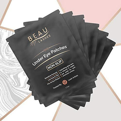 100 Pairs Under Eye Pads for Lash Extensions - Lint Free Hydrogel Eye Patches with Vitamin C & Aloe Vera for Eyelash Extension & Lash Lift - Professional Esthetician Gel Undereye Eyepads Avelisse