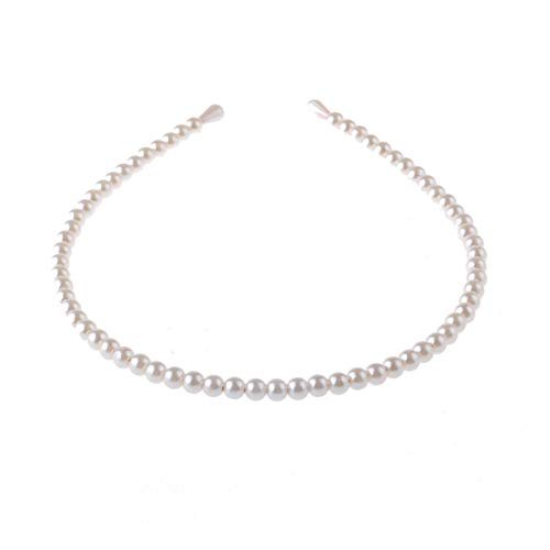 Aysekone 2 Pack Simple Design Imitation Pearl Headband for Women - Elegant Full Pearl Bead Fashion Hair Hoop for Wedding Party Bridal - görsel 6