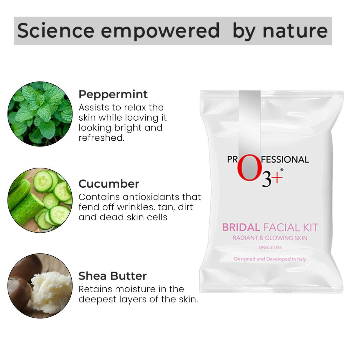 O3+ Bridal Facial Kit for Radiant & Glowing Skin - 120g Single Use Avelisse