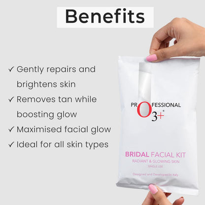 O3+ Bridal Facial Kit for Radiant & Glowing Skin - 120g Single Use Avelisse