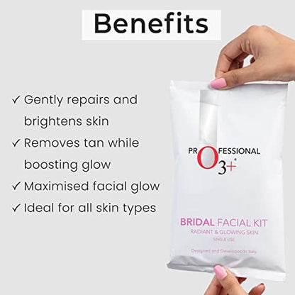 O3+ Bridal Facial Kit for Radiant & Glowing Skin - 120g Single Use Avelisse