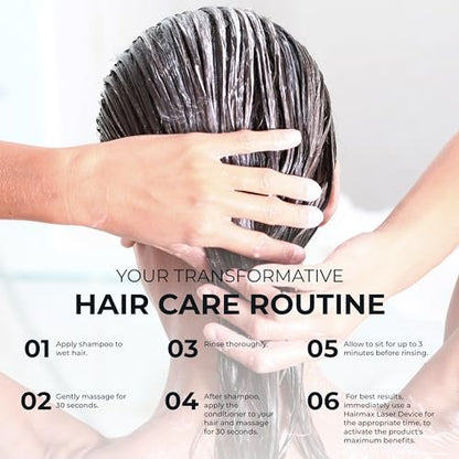 Hairmax Anti-Thinning Shampoo & Conditioner Set – Sulfate-Free, Paraben-Free Hair & Scalp Therapy, 10 fl oz Each Avelisse