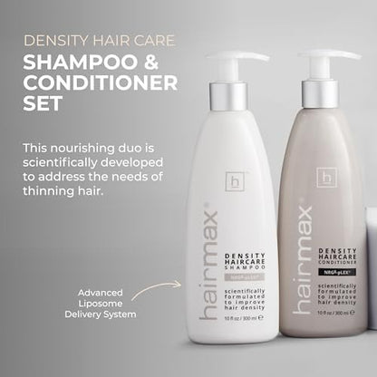 Hairmax Anti-Thinning Shampoo & Conditioner Set – Sulfate-Free, Paraben-Free Hair & Scalp Therapy, 10 fl oz Each Avelisse