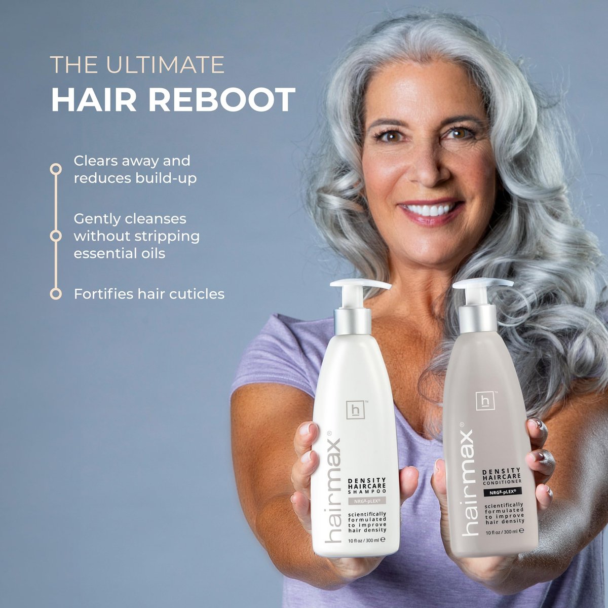 Hairmax Anti-Thinning Shampoo & Conditioner Set – Sulfate-Free, Paraben-Free Hair & Scalp Therapy, 10 fl oz Each Avelisse