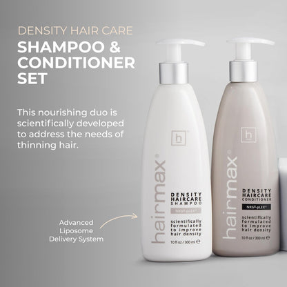 Hairmax Anti-Thinning Shampoo & Conditioner Set – Sulfate-Free, Paraben-Free Hair & Scalp Therapy, 10 fl oz Each Avelisse