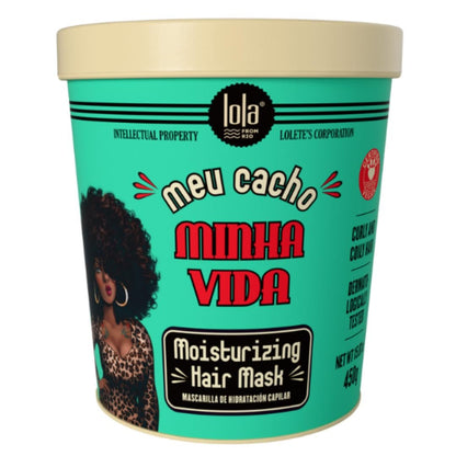 Lola From Rio Meu Cacho Minha Vida Moisturizing Hair Mask – Deep Conditioning Treatment for Dry, Damaged Curly Hair (15.87 Fl Oz) Avelisse