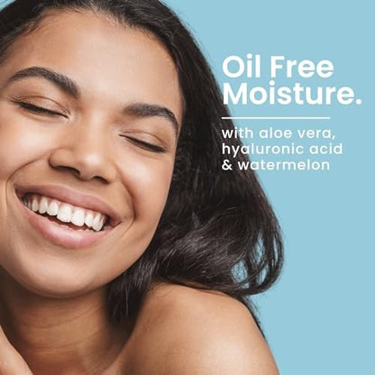 Natural Outcome Oily Skin Moisturizer - Oil Free Daily Facial Moisturizer Gel with Hyaluronic Acid, Watermelon & Aloe Vera - Non-Greasy Hydrating Face Lotion for Oily Skin Types - 4 oz Avelisse