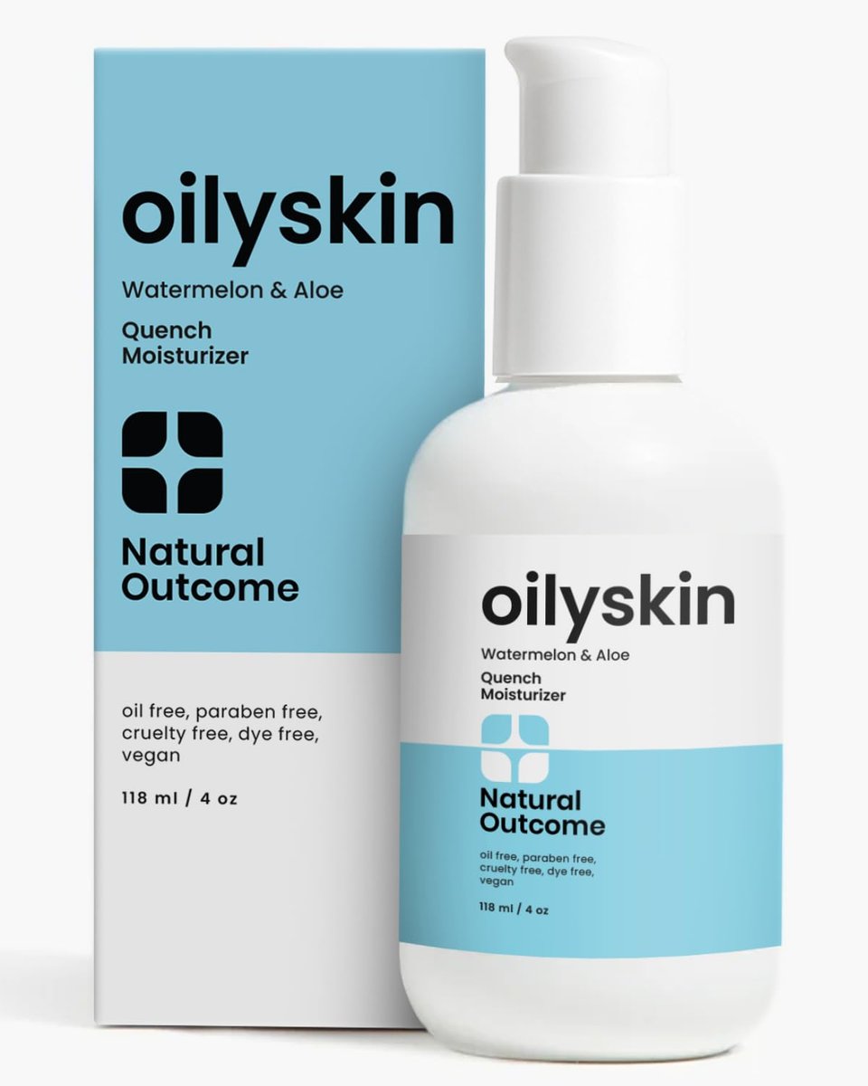 Natural Outcome Oily Skin Moisturizer - Oil Free Daily Facial Moisturizer Gel with Hyaluronic Acid, Watermelon & Aloe Vera - Non-Greasy Hydrating Face Lotion for Oily Skin Types - 4 oz Avelisse