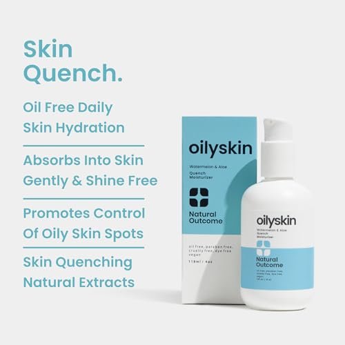 Natural Outcome Oily Skin Moisturizer - Oil Free Daily Facial Moisturizer Gel with Hyaluronic Acid, Watermelon & Aloe Vera - Non-Greasy Hydrating Face Lotion for Oily Skin Types - 4 oz Avelisse