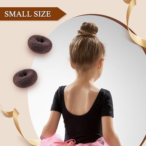 MORGLES Hair Bun Maker - 4 Pack Donut Bun Shaper with 10 Black Bobby Pins for Perfect Hair Ring Style - görsel 8