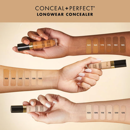 Milani Conceal + Perfect Longwear Concealer - Full Coverage, Light Nude - 0.17 oz