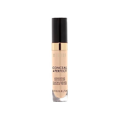 Milani Conceal + Perfect Longwear Concealer - Full Coverage, Light Nude - 0.17 oz