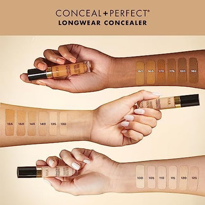 Milani Conceal + Perfect Longwear Concealer - Full Coverage, Light Nude - 0.17 oz