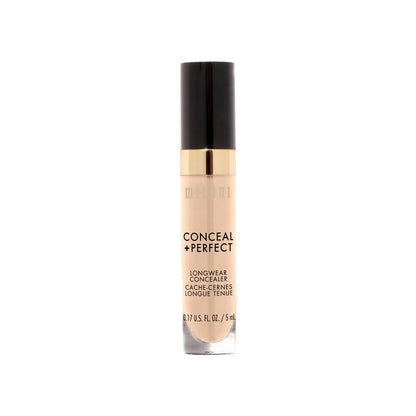 Milani Conceal + Perfect Longwear Concealer - Full Coverage, Light Nude - 0.17 oz