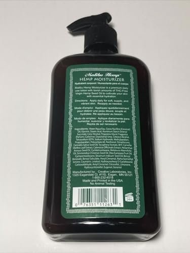 Malibu Tan Hemp Moisturizer Body Lotion for Dry Skin - 18 fl oz (2-Pack) Avelisse