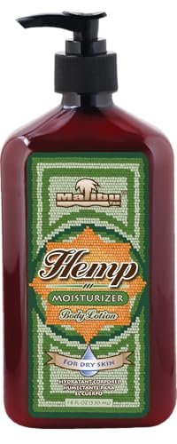 Malibu Tan Hemp Moisturizer Body Lotion for Dry Skin - 18 fl oz (2-Pack) Avelisse