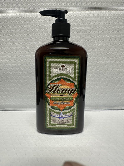 Malibu Tan Hemp Moisturizer Body Lotion for Dry Skin - 18 fl oz (2-Pack) Avelisse