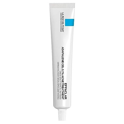 La Roche-Posay Effaclar Adapalene Gel 0.1% Acne Treatment – Retinoid Cream for Blackheads & Whiteheads – Oil-Free Acne Medication – 1.6 Fl Oz Avelisse