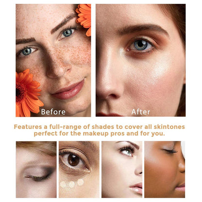 TLM Colour Changing Foundation 2-Pack – Flawless Self-Adjusting Liquid Foundation with SPF15, Non-Greasy, Long Lasting