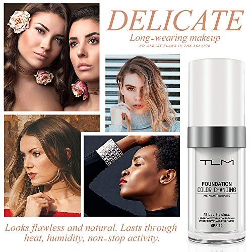TLM Colour Changing Foundation 2-Pack – Flawless Self-Adjusting Liquid Foundation with SPF15, Non-Greasy, Long Lasting - görsel 12