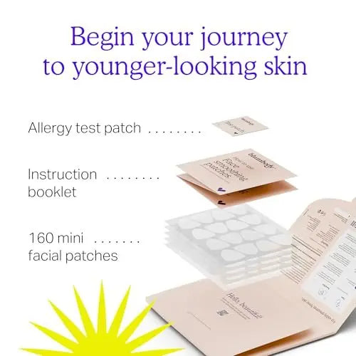 BLUMBODY Face Forehead Wrinkle Patches – 160 Triangle Anti-Wrinkle Facial Patches for Eyes, Mouth, Forehead – Non-Silicone Face Tape for Elevens, Crow's Feet and Fine Lines Avelisse