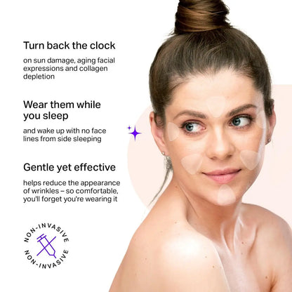 BLUMBODY Face Forehead Wrinkle Patches – 160 Triangle Anti-Wrinkle Facial Patches for Eyes, Mouth, Forehead – Non-Silicone Face Tape for Elevens, Crow's Feet and Fine Lines Avelisse