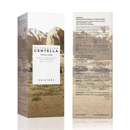 SKIN1004 Centella Toning Toner - 13.52 fl.oz (400ml) - Korean Face Toner with Madagascar Centella Asiatica & Hyaluronic Acid, Hydrating, Soothing, PHA Exfoliator Avelisse