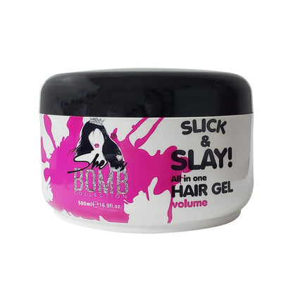 She Is Bomb Collection Slick & Slay All-in-One Hair Gel – 16.9 fl. oz.