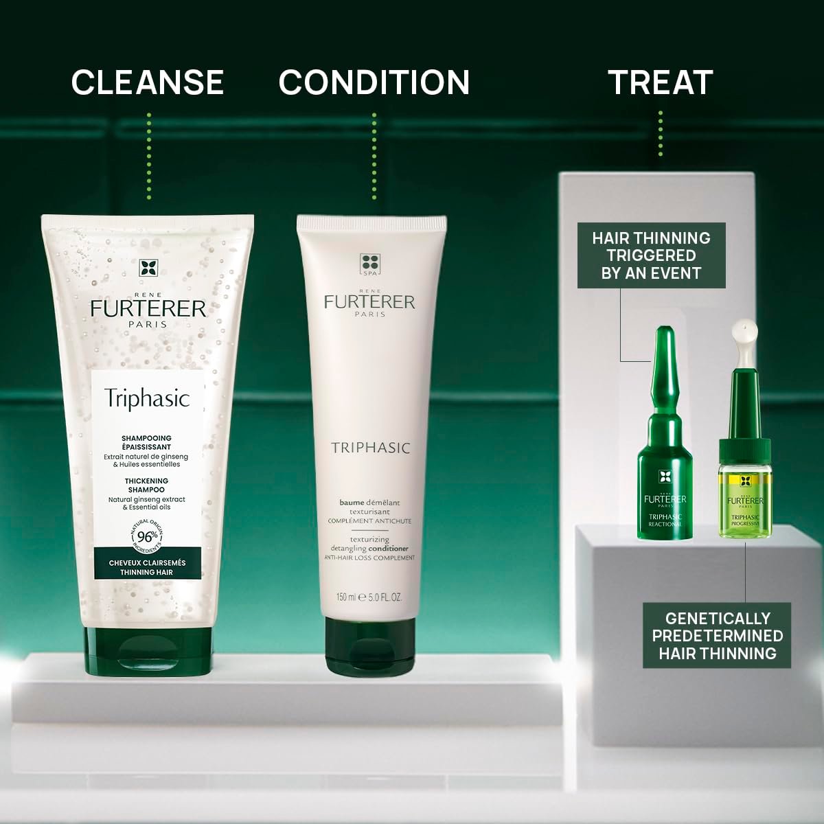 Rene Furterer Triphasic Texturizing Conditioner – Strengthens Hair & Increases Volume for Thinning Hair | Plant-Based, Sulfate-Free, 5 fl. oz. - görsel 13