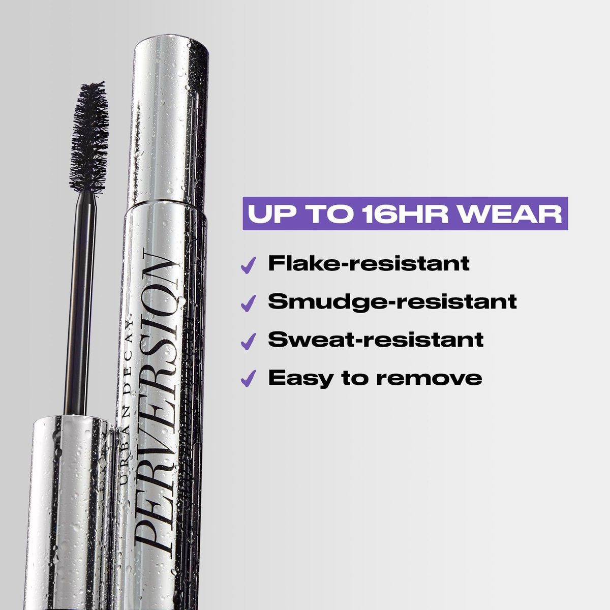 Urban Decay Perversion Volumizing Waterproof Mascara - Intense Black, Buildable Volume & Length, Nourishing & Cruelty-Free Avelisse