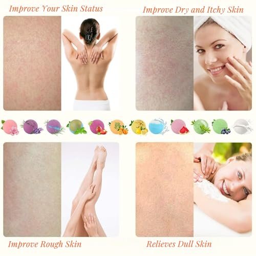 BOENFU Bath Bombs Gift Set - 12 Large Natural Essential Oil Bath Bombs for Dry Skin Moisturizing, Handmade Birthday Gifts for Her/Him, Wife, Girlfriend Avelisse