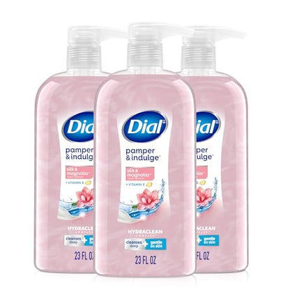 Dial Body Wash, Silk & Magnolia, 23 fl oz (Pack of 3) - Moisturizing & Gentle Cleanse Avelisse
