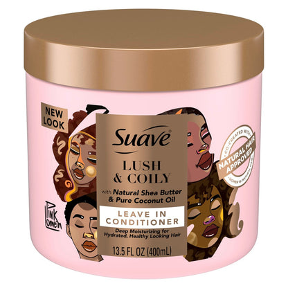 Suave Professionals Natural Shea Butter and Coconut Nourish & Strengthen Leave-In Conditioner, 13.5 fl oz