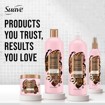 Suave Professionals Natural Shea Butter and Coconut Nourish & Strengthen Leave-In Conditioner, 13.5 fl oz