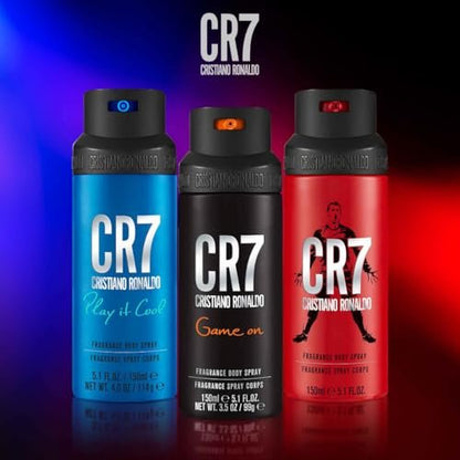 CR7 Play It Cool Cristiano Ronaldo Original Men's Fragrance Body Spray, 5.1 oz