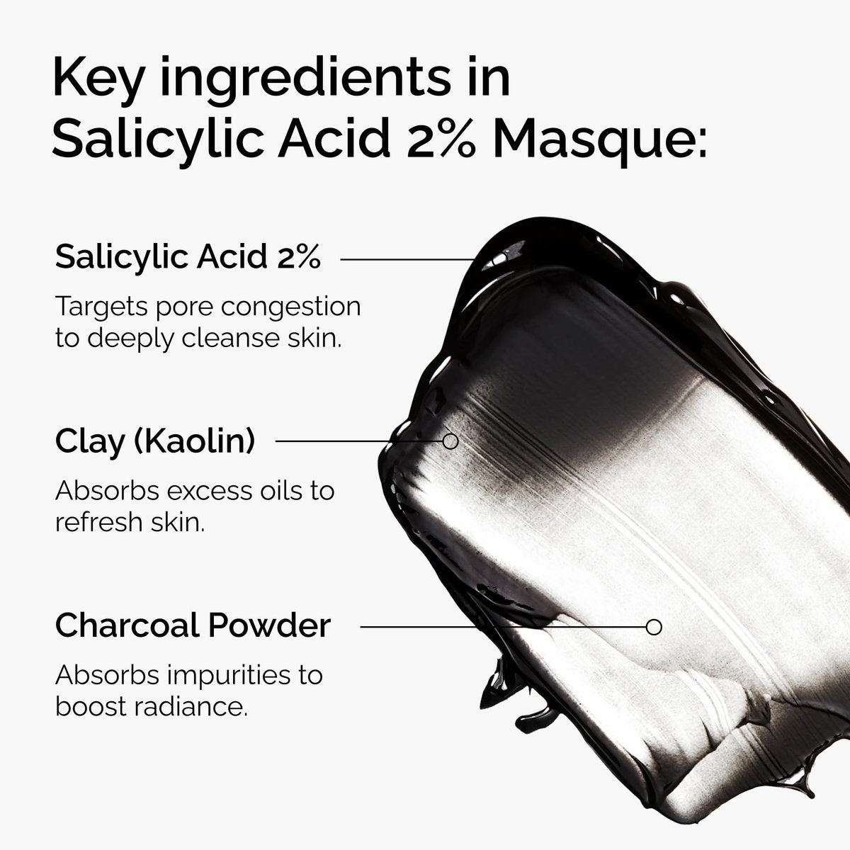 The Ordinary Salicylic Acid 2% Masque - Clarifying Charcoal & Clay Mask for Blemish-Prone Skin, 1.7 Fl Oz - görsel 4