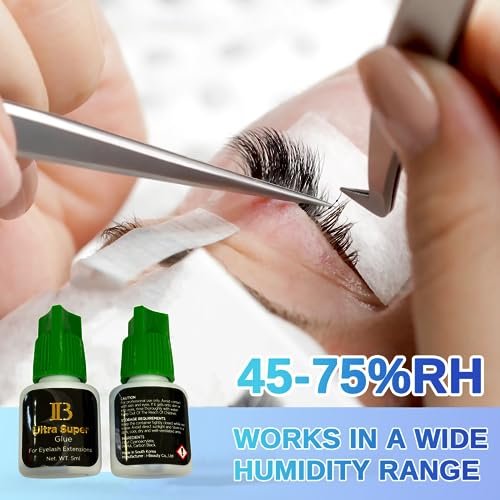 Lava Lash 1 PCS Eyelash Extensions Ibeauty Ultra Super Glue 5ml, Semi-Permanent Eyelash Extension Glue, 1-2 Sec Drying Time, Keep 5-6 Weeks Avelisse