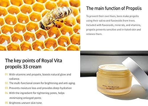 Dr. Ceuracle Royal Vita Propolis 33 Cream - 50ml Ultimate Glow & Nourish Moisturizer with Propolis, Royal Jelly & Vitamin - görsel 10