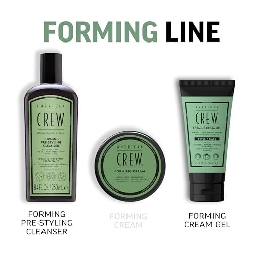 AMERICAN CREW Forming Cream Gel - Hybrid Curl Defining Hair Cream for Men, Medium Hold with Anti-Frizz Protection, 5 fl oz Avelisse