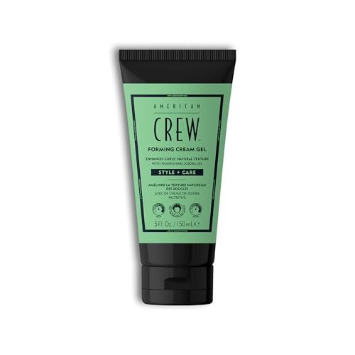 AMERICAN CREW Forming Cream Gel - Hybrid Curl Defining Hair Cream for Men, Medium Hold with Anti-Frizz Protection, 5 fl oz Avelisse