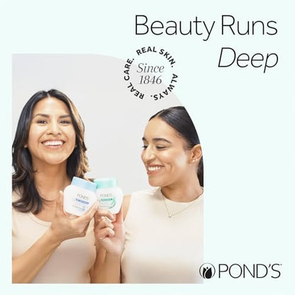POND'S Cold Cream Make-Up Remover & Deep Cleanser, Fragrance-Free, 2-Pack | Non-Comedogenic, Hypoallergenic, Dermatologist-Tested, 6.1 oz Each Avelisse