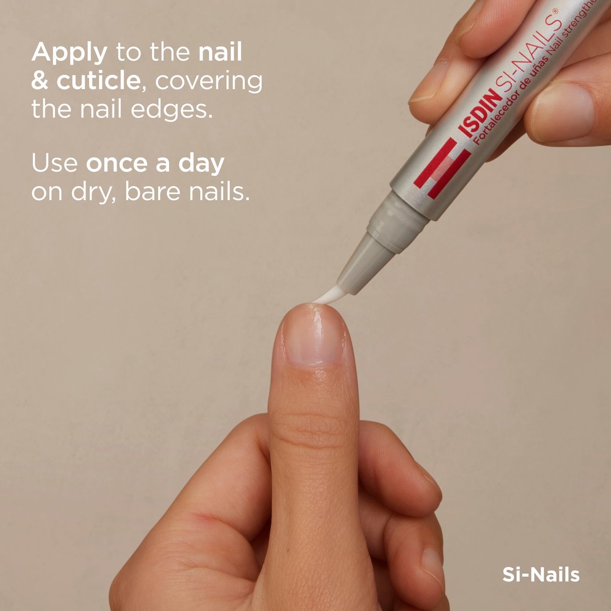 ISDIN Si-Nails Fast Absorbing Nail Strengthening Serum with Cationic Hyaluronic Acid – 0.08 FL OZ Avelisse