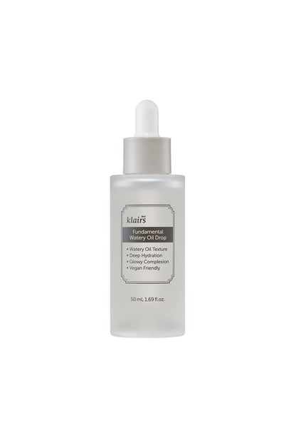 DearKlairs Fundamental Watery Oil Drop - Hydrating Water Based Serum for Face, 1.69 Fl Oz