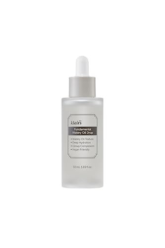 DearKlairs Fundamental Watery Oil Drop - Hydrating Water Based Serum for Face, 1.69 Fl Oz