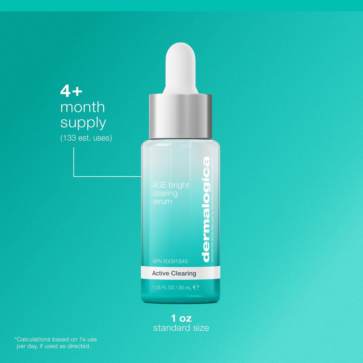 Dermalogica Age Bright Clearing Serum - Anti-Aging Face Serum with Salicylic Acid, 1 Fl Oz Avelisse