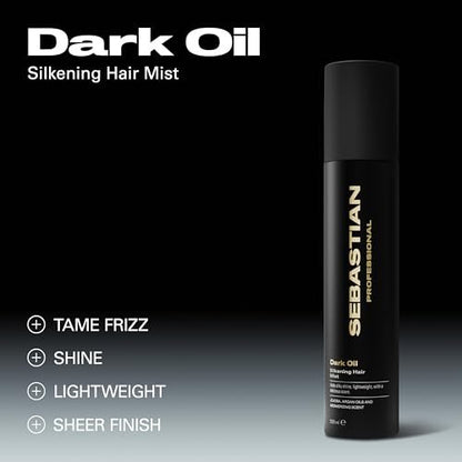 Sebastian Professional Dark Oil Silkening Fragrant Mist Dry Conditioner with Jojoba Oil and Argan Oil, 4.5 fl oz Avelisse