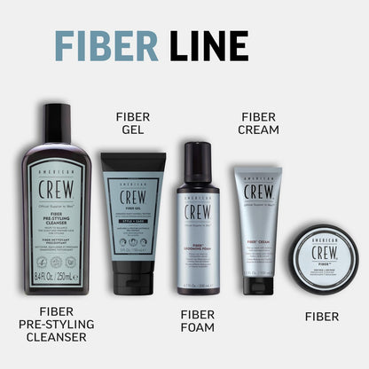 AMERICAN CREW Fiber Gel – Hybrid Styling Hair Gel for Men, Medium Hold, Natural Finish, 5 fl oz Avelisse
