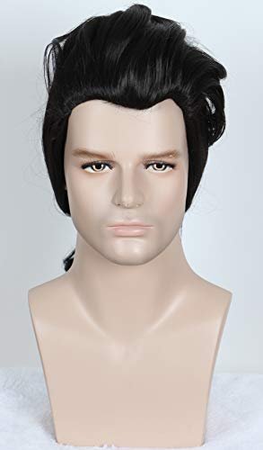 Linfairy Colonial Man Wig - Black Colonial Costume Wig for Women Halloween Party - görsel 6